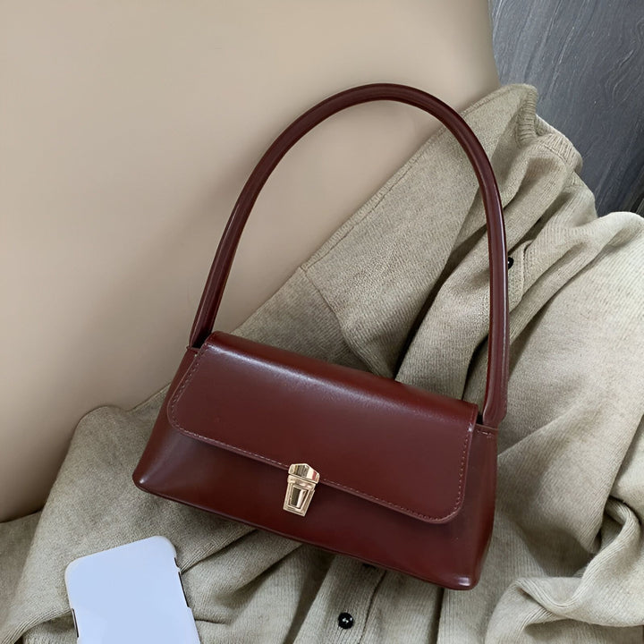 Sac porté épaule marron avec fermoir doré, 46194027299040,46194027331808,46194027364576,46194027397344