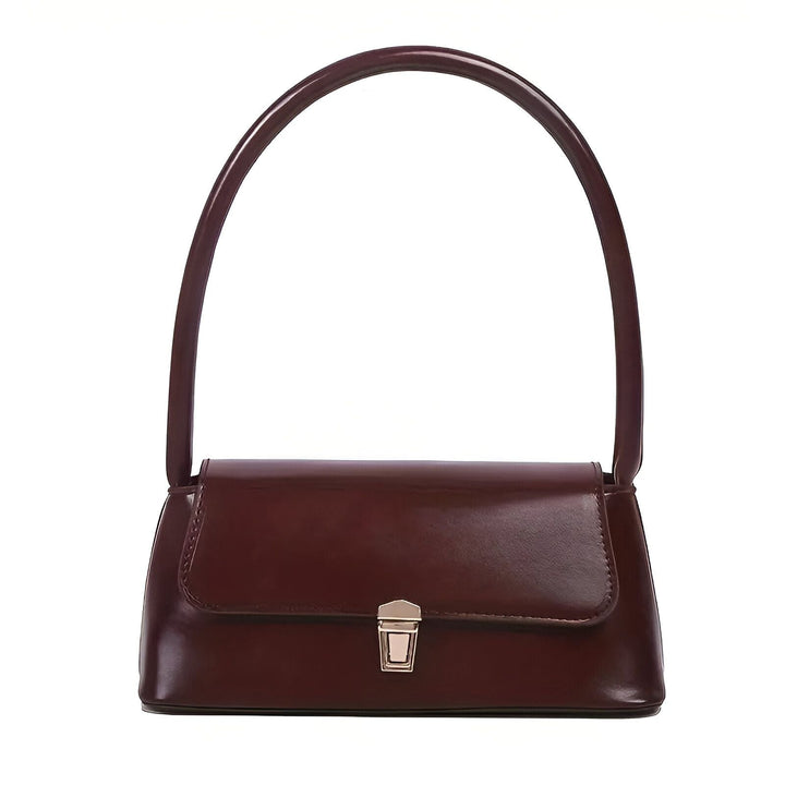 Sac à main bordeaux à rabat et fermoir doré, 46194027299040,46194027331808,46194027364576,46194027397344