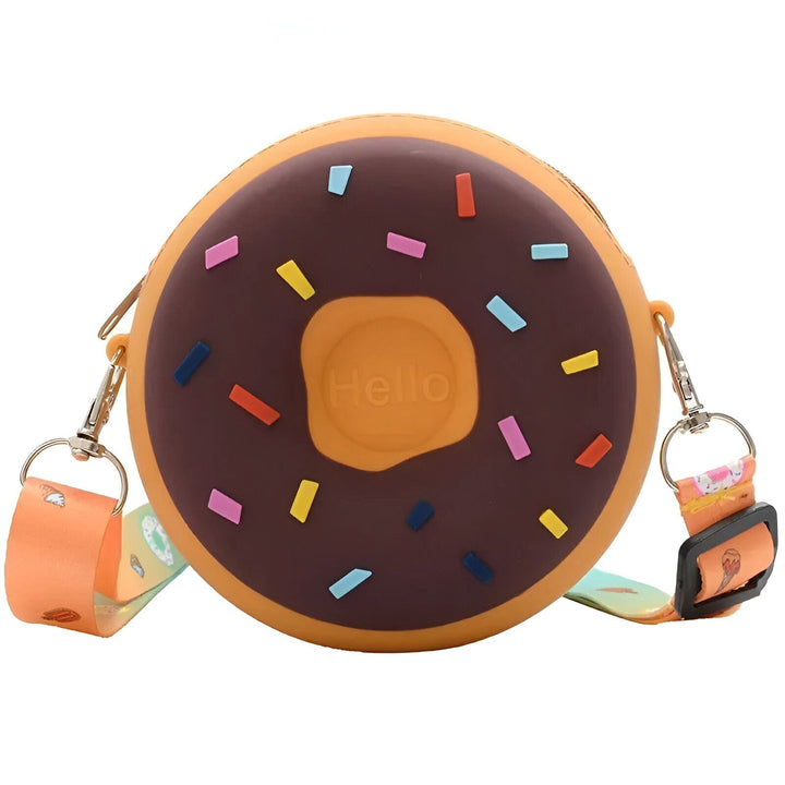 Sac rond forme donut chocolat et vermicelles colorés, 46193978802400,46193978835168,46193978867936,46193978900704