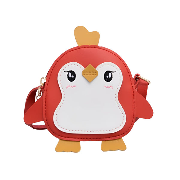 Sac rond rouge enfant forme pingouin dessin animé avec sangle, 46193980342496,46193980375264,46193980408032,46193980440800,46193980473568