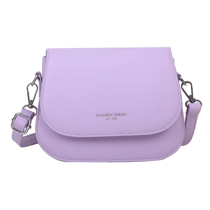 Sac bandoulière lilas avec rabat et bandoulière réglable, 46193966907616,46193966940384,46193966973152,46193967005920,46193967038688