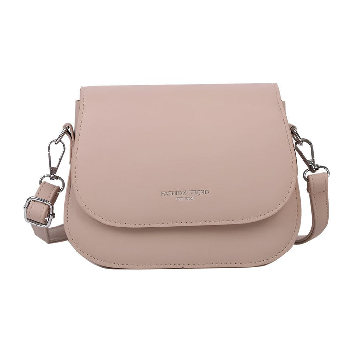 Sac bandoulière rose pâle avec rabat et sangle ajustable, 46193966907616,46193966940384,46193966973152,46193967005920,46193967038688