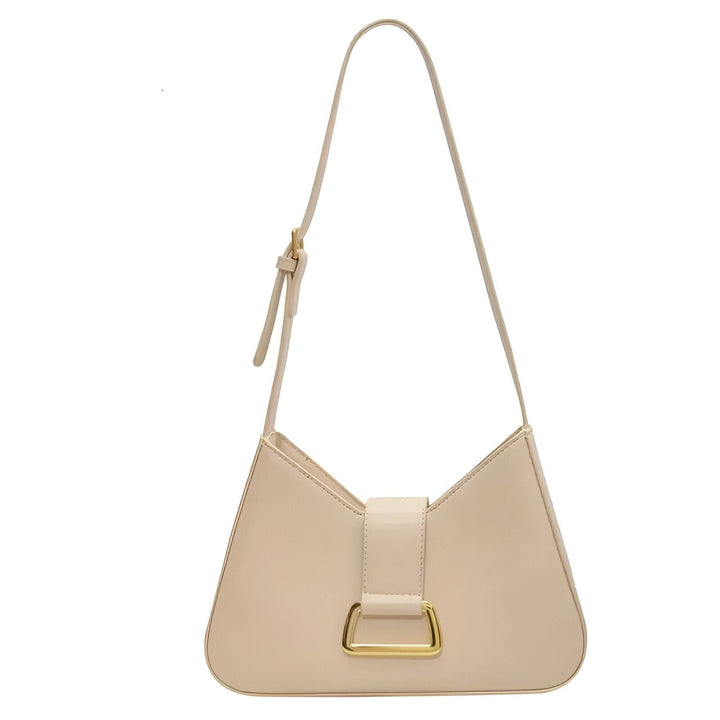 Sac bandoulière beige clair, forme trapèze, boucle dorée, 46193872797920,46193872830688,46193872863456,46193872896224