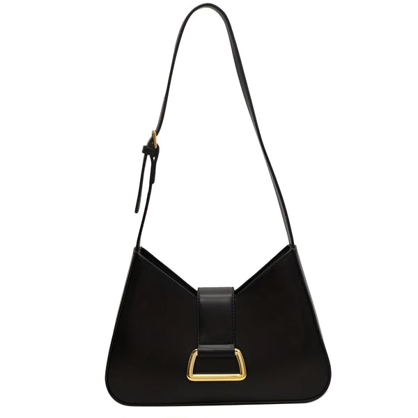 Sac à main noir avec anse épaule et détail boucle dorée, 46193872797920,46193872830688,46193872863456,46193872896224