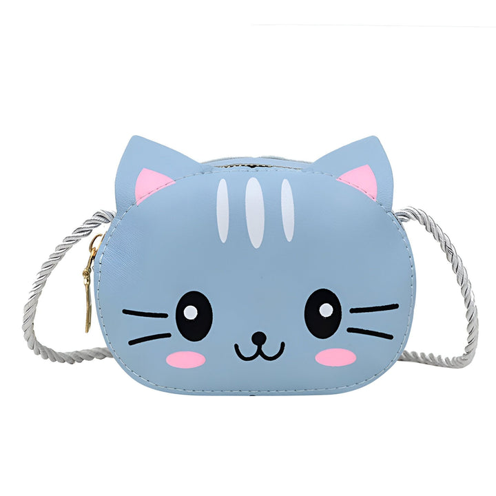 Sac enfant bleu ciel forme chat à bandoulière, 46193977491680,46193977524448,46193977557216,46193977589984,46193977622752