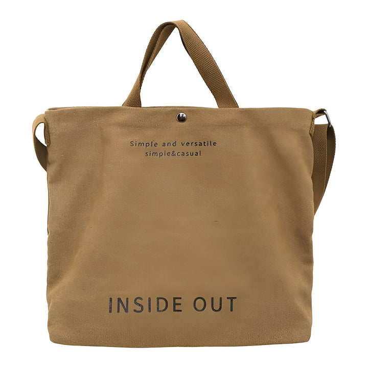 Sac en toile beige avec texte et bandoulière, 46193896751328,46193896784096