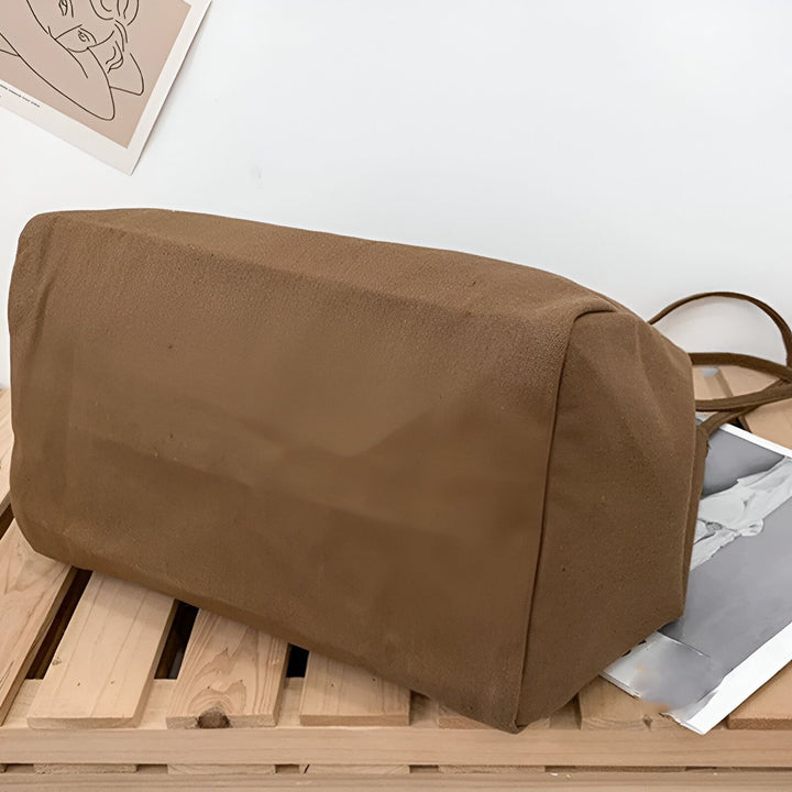 Sac fourre-tout marron en tissu, 46193893048544,46193893081312