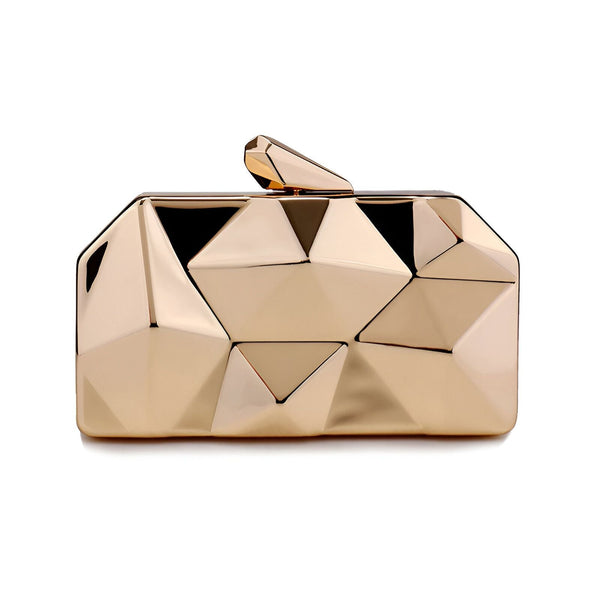Sac pochette rigide doré à facettes, 46194013569248,46194013602016,46194013634784
