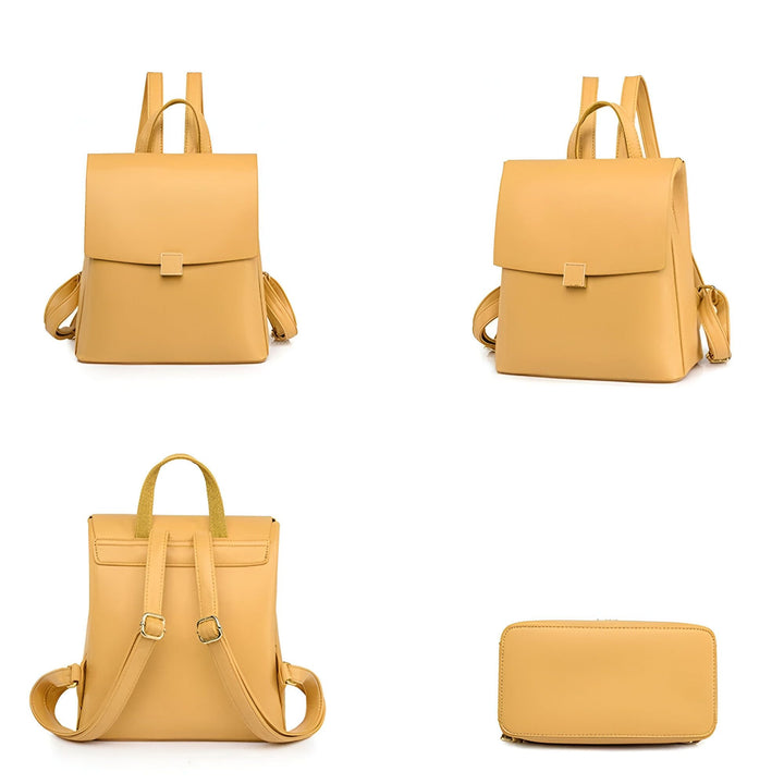 Sac à dos jaune pâle avec rabat, vues multiples, 46193897504992,46193897537760,46193897570528,46193897603296