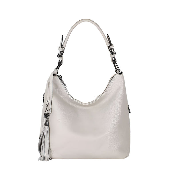 sac hobo en cuir blanc avec bandoulière et pompon, 46193838129376,46193838162144,46193838194912,46193838227680,46193838260448,46193838293216,46193838325984