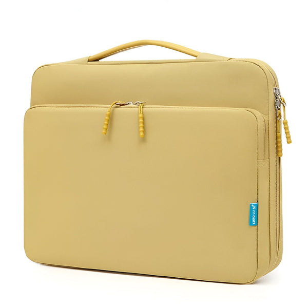 Sacoche jaune avec poignée et poche avant pour ordinateur portable, 46193910022368,46193910055136,46193910087904,46193910120672,46193910153440,46193910186208,46193910218976,46193910251744,46193910284512,46193910317280,46193910350048,46193910382816