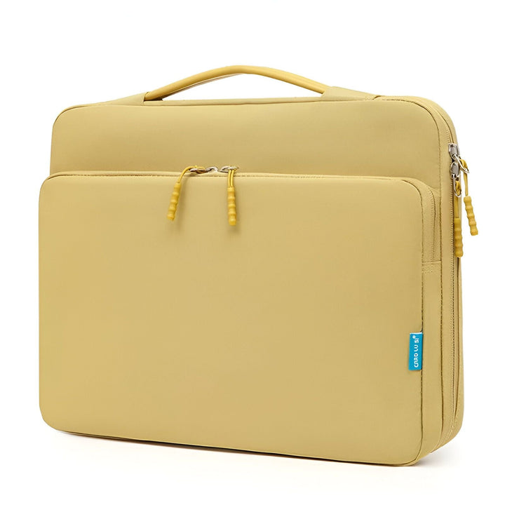 Sacoche jaune avec poignée et poche avant pour ordinateur portable, 46193910022368,46193910055136,46193910087904,46193910120672,46193910153440,46193910186208,46193910218976,46193910251744,46193910284512,46193910317280,46193910350048,46193910382816
