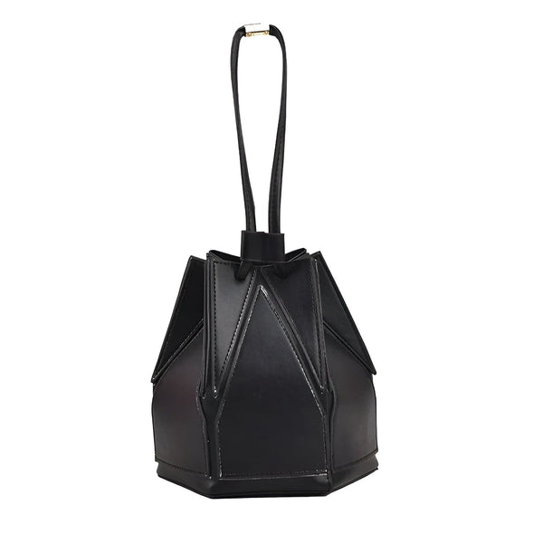 Sac à main noir au design géométrique et anse unique, 46194005213408,46194005246176,46194005278944,46194005311712,46194005344480,46194005377248