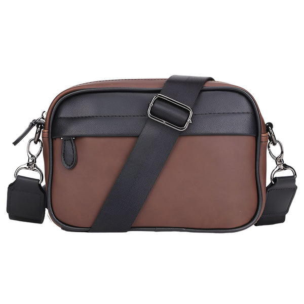 Sacoche marron et noire avec bandoulière réglable, 46194058002656,46194058035424,46194058068192,46194058100960